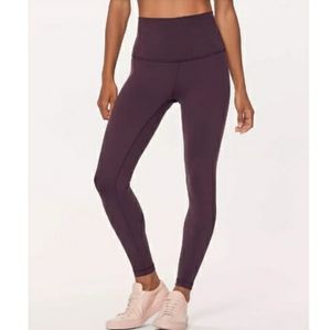 Lululemon dark purple 21" leggings *flaw*